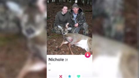 california woman claims tinder banned her over hunting photos