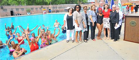 Senior Swim Season Kicks Off With Pool Party In Harlem Senior Swim