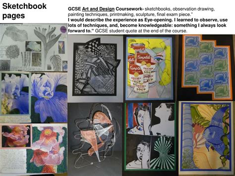 Ppt Gcse Art And Design Coursework Sketchbooks Observation Drawing