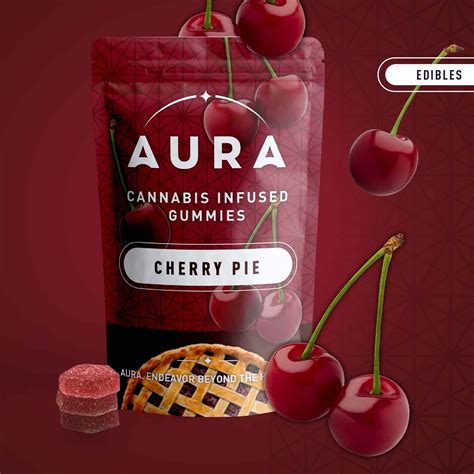 Cherry Pie Cbn Gummies 22pk 240mg Aura Gummies Jane