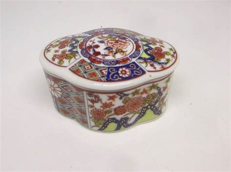 Vintage Imari Trinket Box Small Vintage Japanese Ceramic Etsy