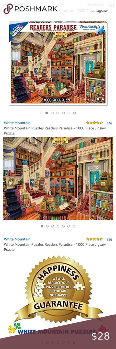 Sold White Mountain Puzzles Readers 1000 Piece Large Puzzle Pieces