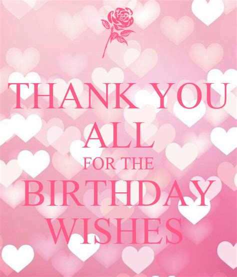 Thank You All For The Birthday Wishes Poster Omnia