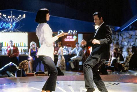 uma thurman and john travolta dance pulp fiction 1994 photographic print for sale