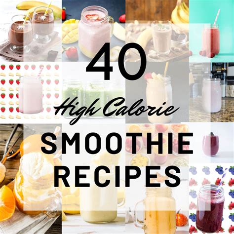 High Calorie Smoothies Recipes For Weight Gain