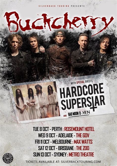 Buckcherry Announce Australia Tour Dates With Hardcore Superstar The