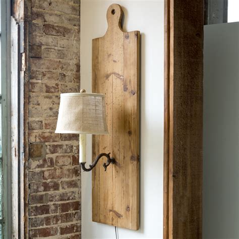 Our home decor will add function and flair to your nothing pulls a room together like garnet hill rugs and unique home decor. Park Hill Cutting Board Wall Sconce - PH1119