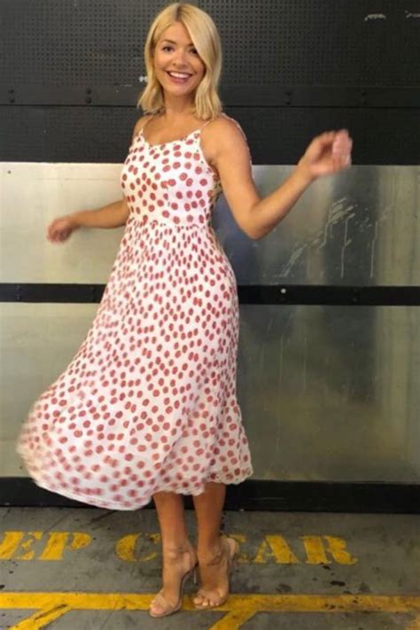 holly willoughby outfit today what dress is this morning presenter wearing ok magazine