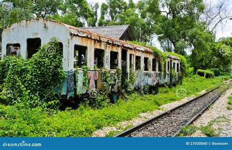 Old Abandoned Railroad Car Stock Photo Image 27030060