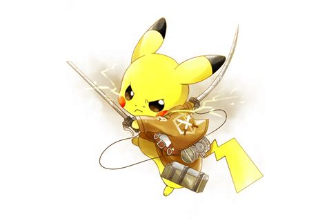 Cosplay Pikachu Pokemon Shingeki No Kyojin Sword Tukinose Uniform
