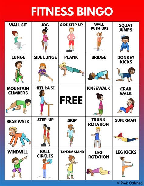 A Fun And Engaging Way To Play Bingo Fitness Bingo Is A Must For