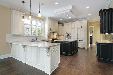 White Kitchen Cabinets With Wood Floors Cabinets