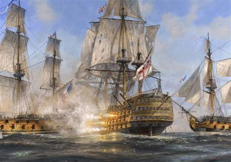 Crossing The Line The Battle Of Trafalgar Old Sailing Ships Tall