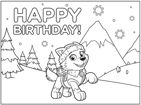 Free printable paw patrol coloring sheets for kids that you can print out and color. Paw Patrol Birthday