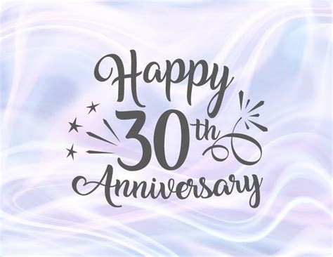 Happy 30th Anniversary Svg Files For Cricut Pearl Wedding Etsy