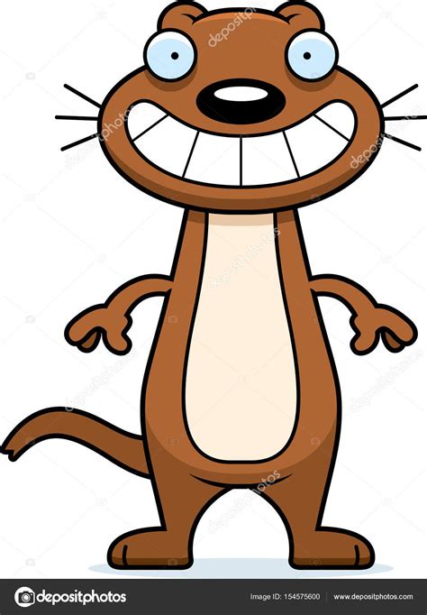 Happy Cartoon Weasel Stock Vector Image By ©cthoman 154575600