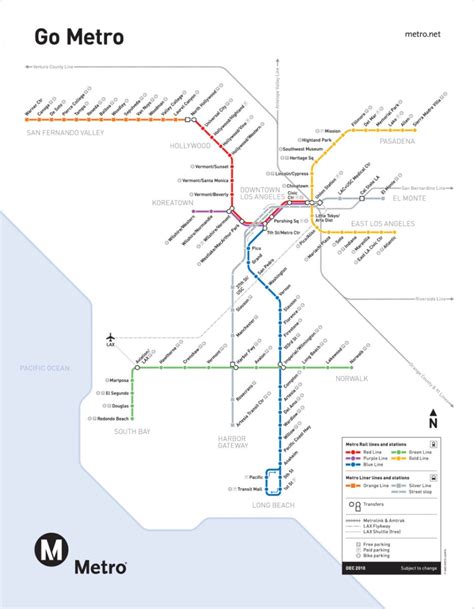 Transit Maps Official Map Los Angeles Metro 2011