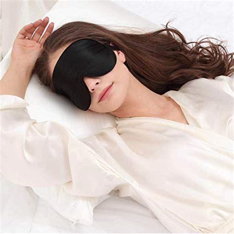 Alaska Bear Organic Silk Sleep Mask Super Smooth Eye Cover For Sleeping Gender Neutral Black