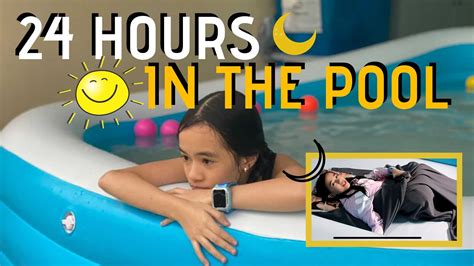24 Hours In The Swimming Pool Challenge Ft Imoo Watch Yesha C