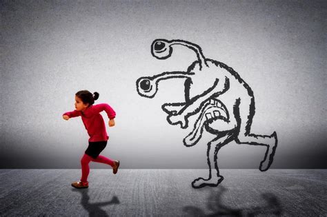 Free Stock Photo Of Little Cute Child Running Away From A Monster