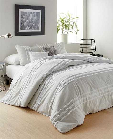 Free delivery and returns on ebay plus items for plus members. DKNY Chenille Stripe King Comforter Set & Reviews ...