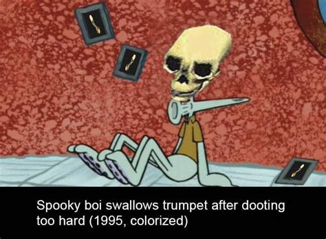 Doot Safely Skeleton Memes Spongebob Memes Spooktober Memes