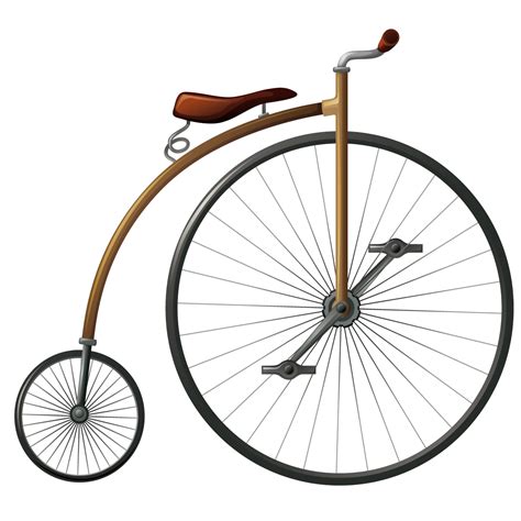 Bicycle Wheel Penny Farthing Big Wheel Vector Vintage Bicycle Png