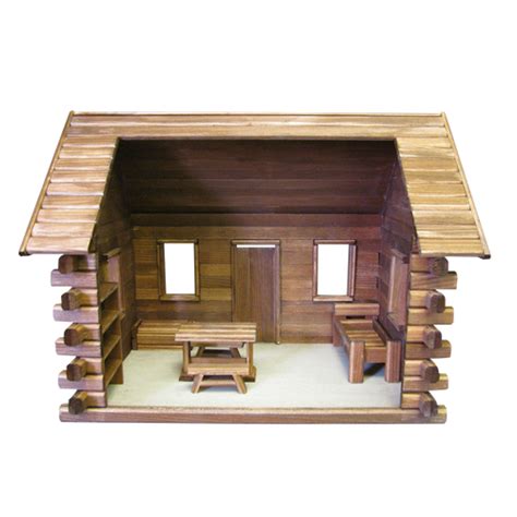 Lakeside Retreat Log Cabin Dollhouse Kit Dollhouse City