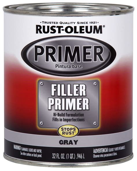 Buy Rust Oleum254863 Automotive Filler Primer Brush On Quart Gray 32