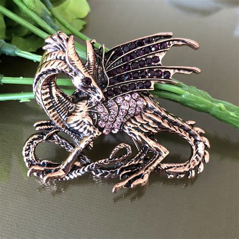 Dragon Brooch Pin Vintage Style Brooch Costume Jewelry For Etsy