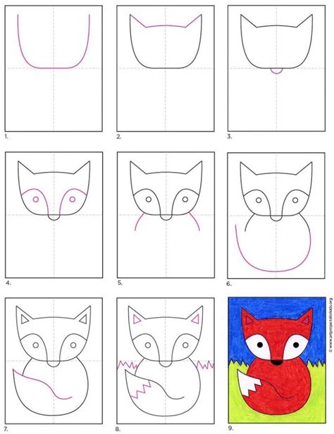 How To Draw A Baby Fox · Art Projects For Kids