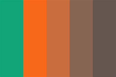 Rusty Copper Color Palette