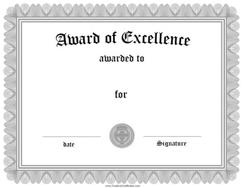 Get Our Image Of Lifetime Achievement Award Certificate Template