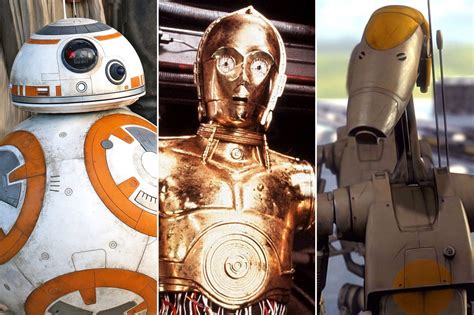 Toiling away in the training vessel crucible , he maintains countless parts. Droids of Star Wars, What are the various types of droids?
