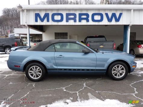 2005 Ford Mustang V6 Deluxe Convertible In Windveil Blue Metallic Photo