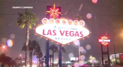 Snow in Las Vegas! Strip gets first white stuff in decade - WSVN 7News | Miami News, Weather ...