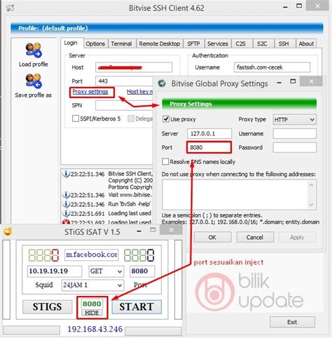 Vpn tentu saja dapat anda gunakan di hp android tanpa perlu akses root, selain itu aplikasi internet gratis anda dapat menggunakan vpn terbaru paling cepat ini untuk membantu anda berselancar di dunia internet yang tidak akan mengalami putus. Cara Setting Inject dengan Bitvise SSH Client Terbaru