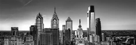 Philadelphia Skyline Black And White Philadelphia Skyline Flickr