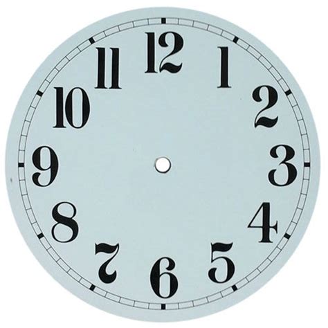 Printable Paper Clock Dials