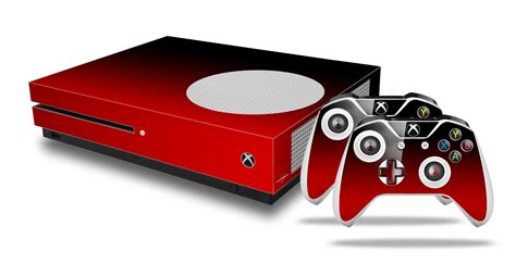 Smooth Fades Red Black Decal Style Skin Set Fits Xbox One S Console