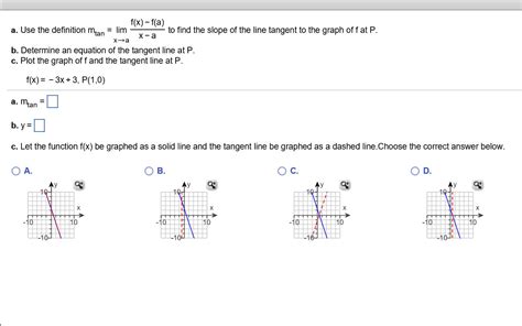 Solved Use The Definition Mtan Limx Rightarrow A Fx