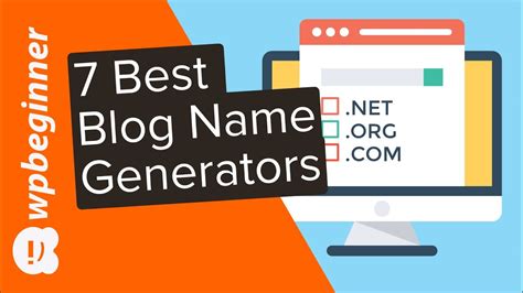 7 Best Blog Name Generators To Help You Find Good Blog Name Ideas Youtube