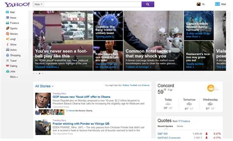 New Yahoo Homepage Nears Launch Heres The Latest Version Kara