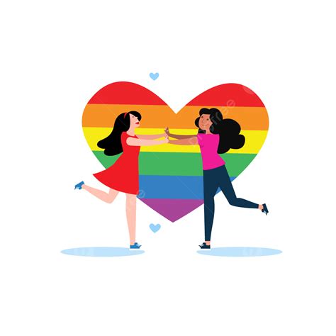 love each other clipart hd png loving lesbian couple running towards each other on the