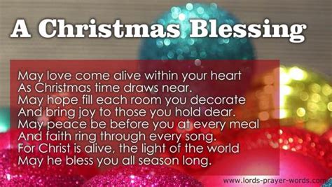 A dinner prayer for those enduring suffering and loss this christmas. 12 Christmas Prayers for Children, Dinner, Cards ...