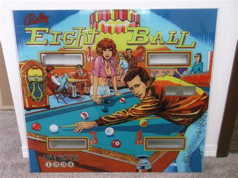 Eight Ball Backglass 1977 Bally Shop Absolute Pinball And Amusements