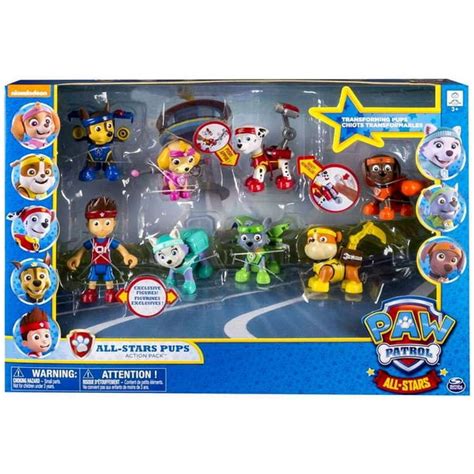Paw Patrol All Stars All Stars Pups Action Pack Figure 8 Pack Walmart