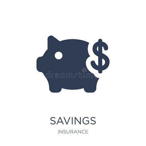 Savings Icon Trendy Flat Vector Savings Icon On White Background From