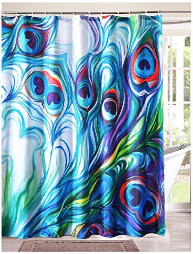 Add some beautiful teal colored vinyl peacock wall decals for a great accent on one or more walls of the bathroom. Peacock Decor For Bathroom - Peacock Blue Bathroom Accessories