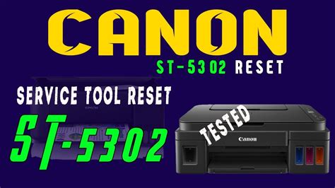 Service Tool Reset Canon St New Model Tested Worked Canon G Youtube